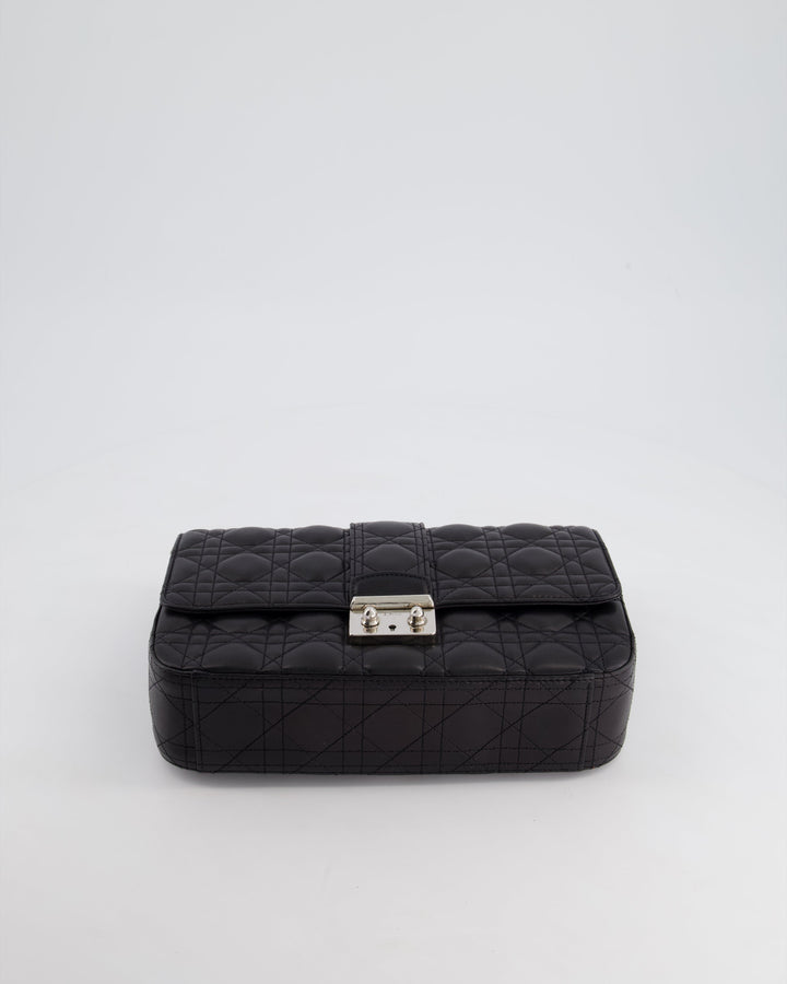 Christian Top quality Dior Black Cannage Miss Top quality Dior Leather Bag With Silver Hardware