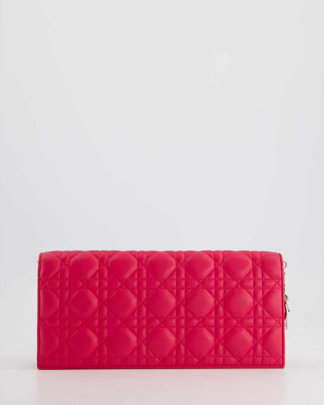 Christian Top quality Dior Strawberry Pink Lady Top quality Dior Voyager Long Clutch with Champagne Gold Hardware