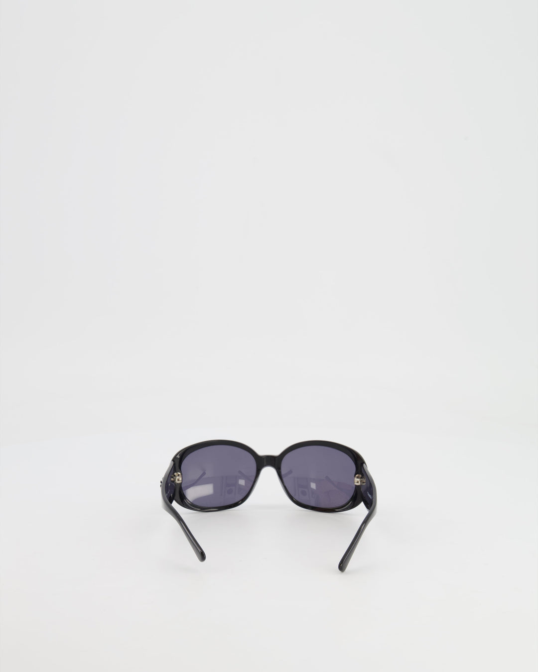 Chanel Black Sunglasses with CC and Camelia Details