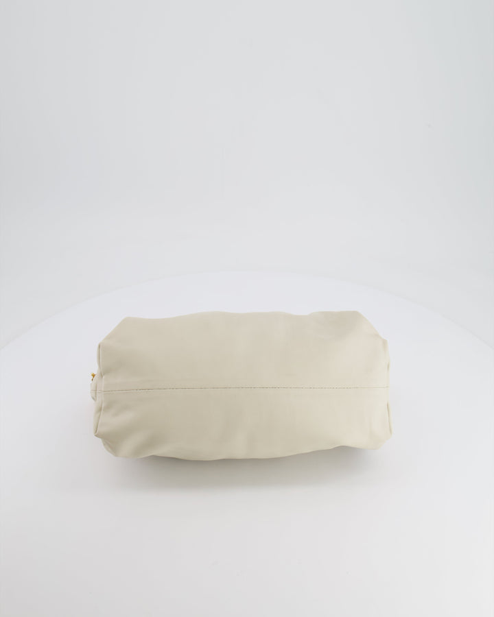 *FIRE PRICE* Bottega veneta Cream Leather Chain Pouch Bag with Gold Hardware RRP £2,850