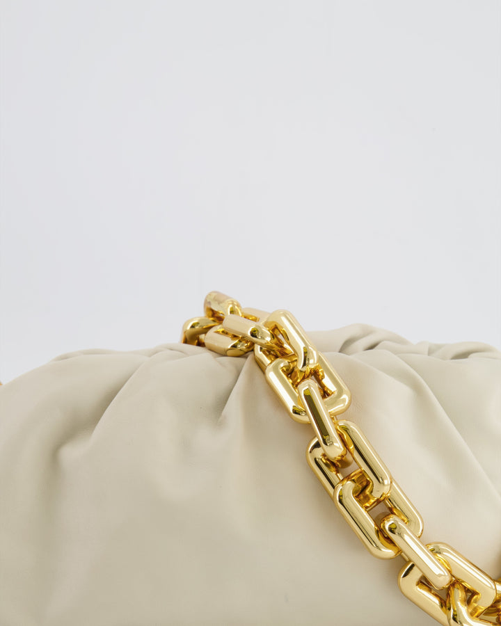 *FIRE PRICE* Top Quality Bottega Veneta Cream Leather Chain Pouch Bag with Gold Hardware RRP £2,850