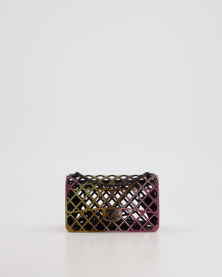 *RARE* Top Quality Chanel 24C Multi-Colour Crystal Runway Mini Rectangular Flap Bag