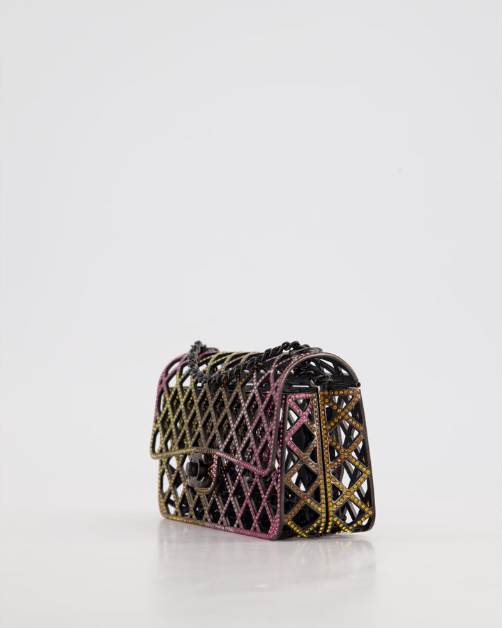 *RARE* Top Quality Chanel 24C Multi-Colour Crystal Runway Mini Rectangular Flap Bag