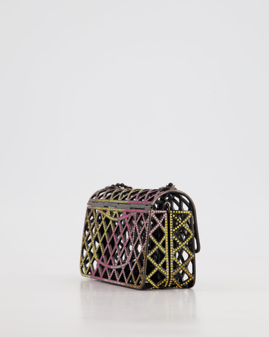 *RARE* Top Quality Chanel 24C Multi-Colour Crystal Runway Mini Rectangular Flap Bag
