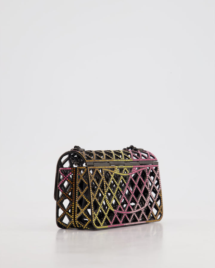 *RARE* Top Quality Chanel 24C Multi-Colour Crystal Runway Mini Rectangular Flap Bag