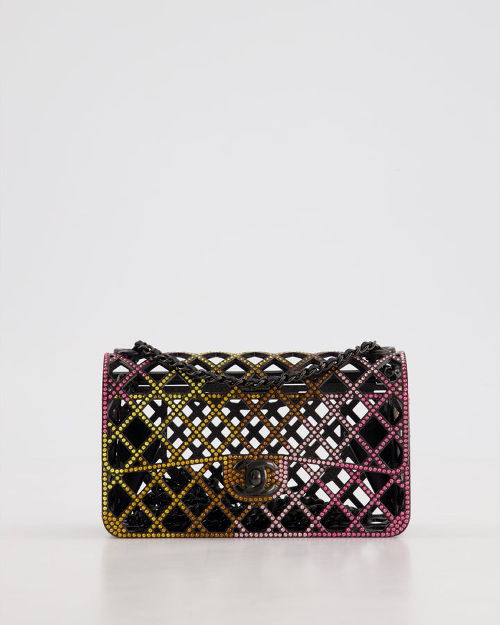 *RARE* Top Quality Chanel 24C Multi-Colour Crystal Runway Mini Rectangular Flap Bag