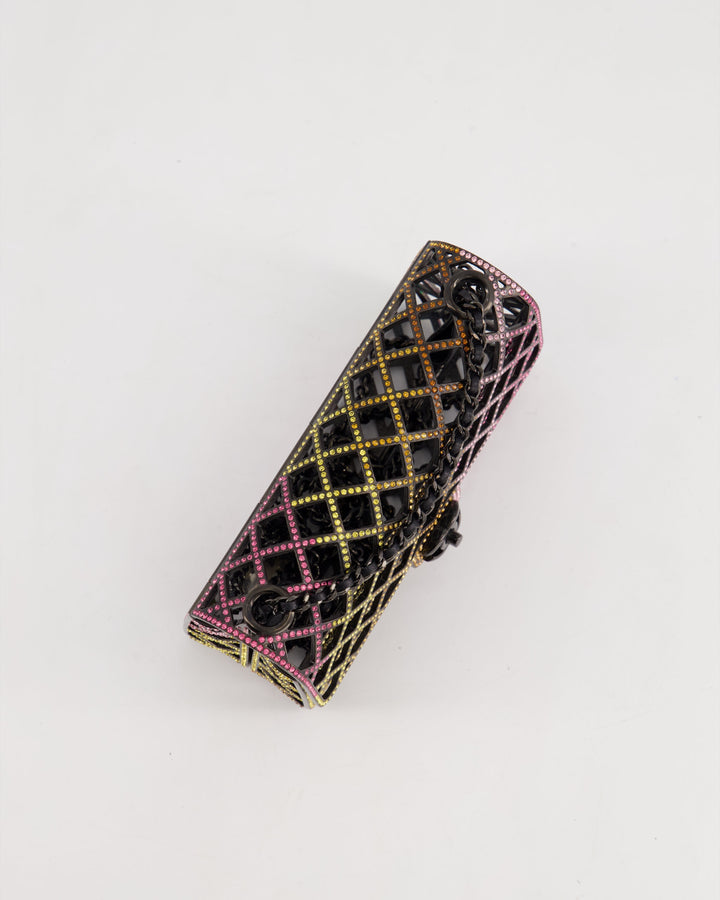 *RARE* Top Quality Chanel 24C Multi-Colour Crystal Runway Mini Rectangular Flap Bag