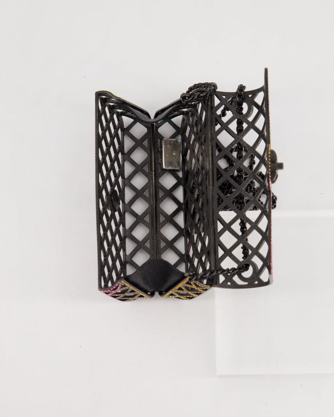 *RARE* Top Quality Chanel 24C Multi-Colour Crystal Runway Mini Rectangular Flap Bag