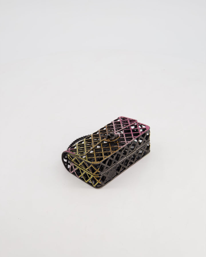 *RARE* Top Quality Chanel 24C Multi-Colour Crystal Runway Mini Rectangular Flap Bag