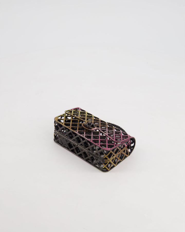 *RARE* Top Quality Chanel 24C Multi-Colour Crystal Runway Mini Rectangular Flap Bag