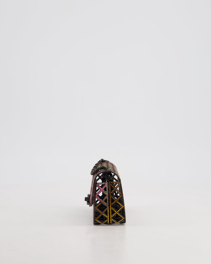 *RARE* Top Quality Chanel 24C Multi-Colour Crystal Runway Mini Rectangular Flap Bag