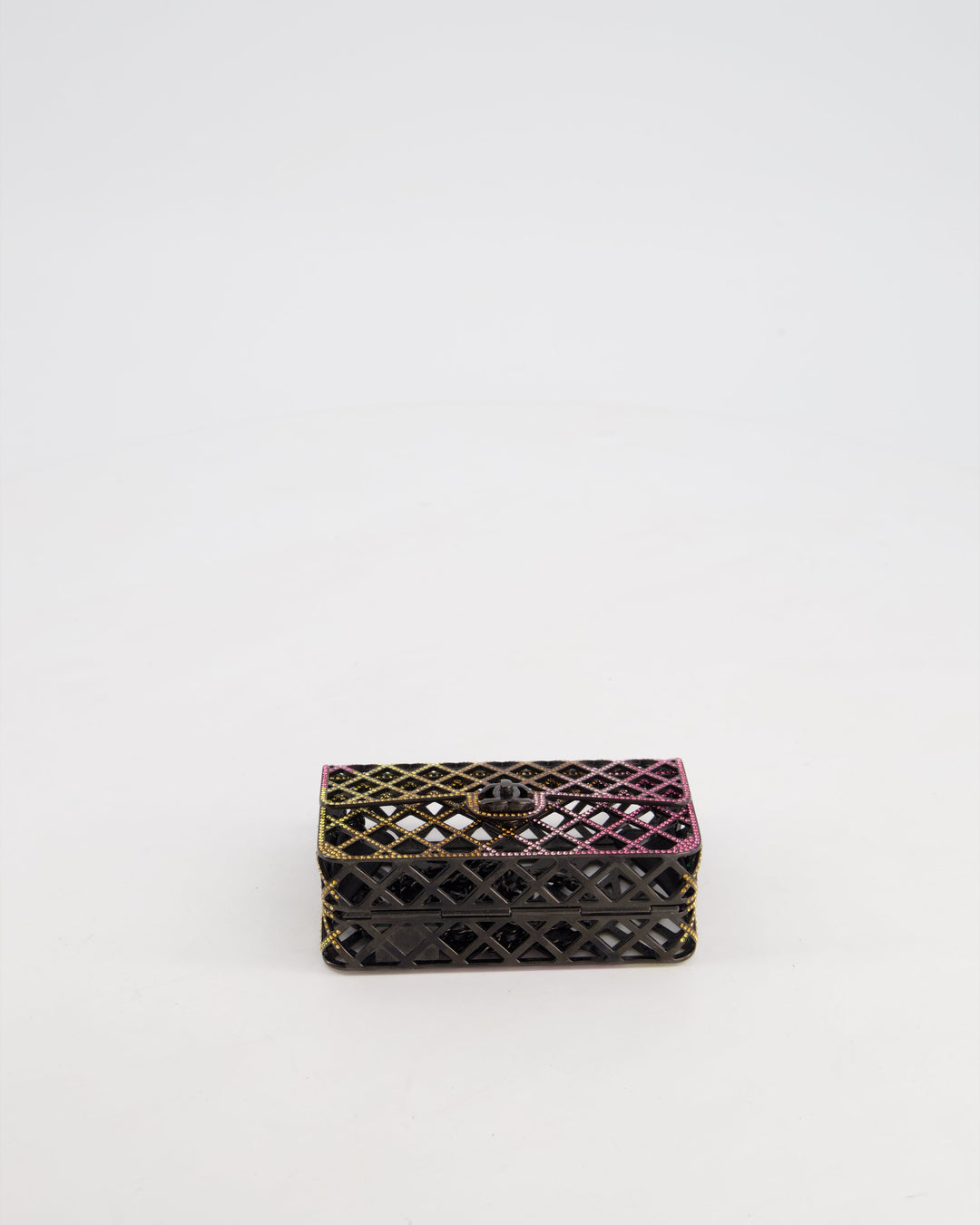 *RARE* Top Quality Chanel 24C Multi-Colour Crystal Runway Mini Rectangular Flap Bag