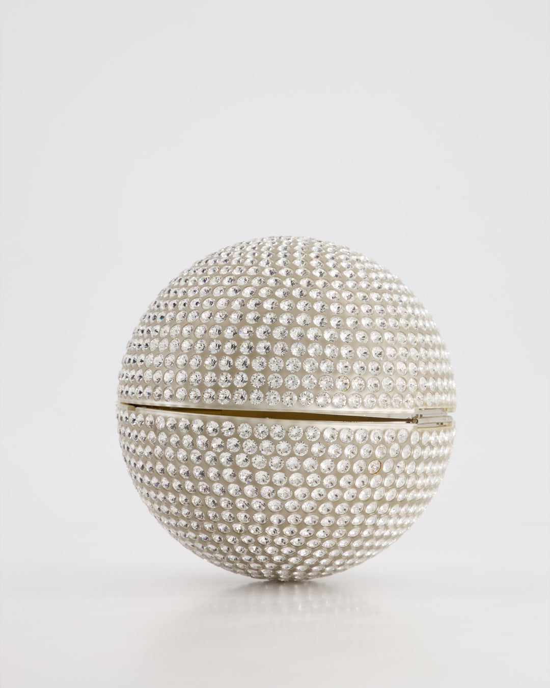 *RARE* Top Quality Chanel 2008 Crystal Ball Bag with Silver Hardware and Woven Chain Strap
