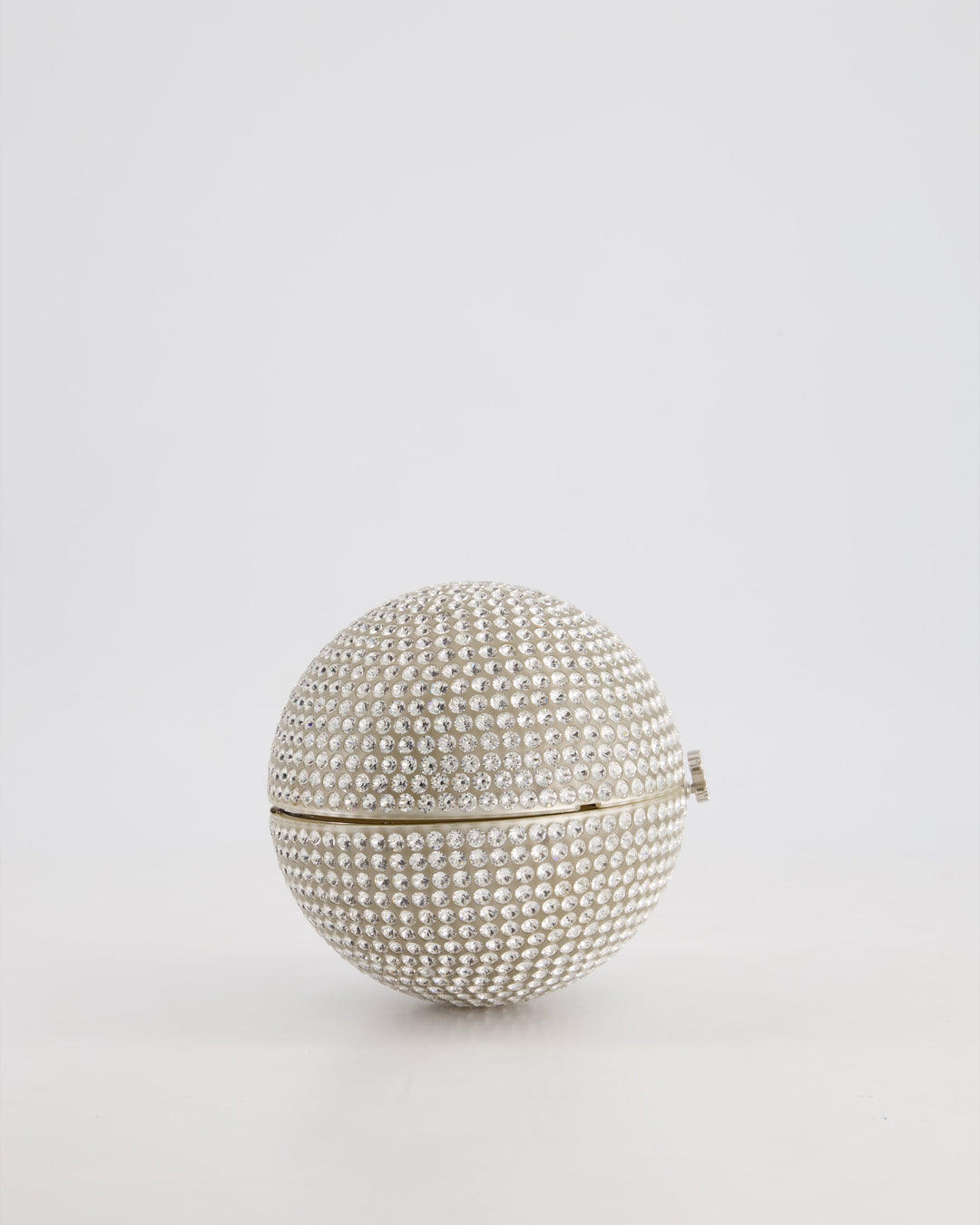 *RARE* Top Quality Chanel 2008 Crystal Ball Bag with Silver Hardware and Woven Chain Strap