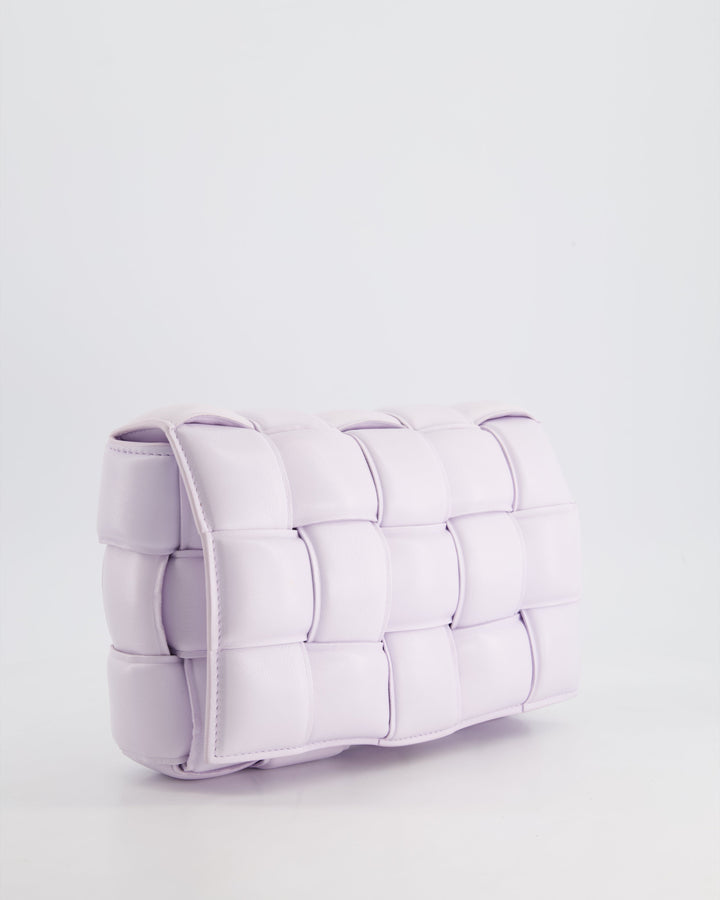 *HOT & FIRE PRICE* Top Quality Bottega Veneta Pale Lilac Padded Cassette Bag with Gold Hardware RRP £2,780