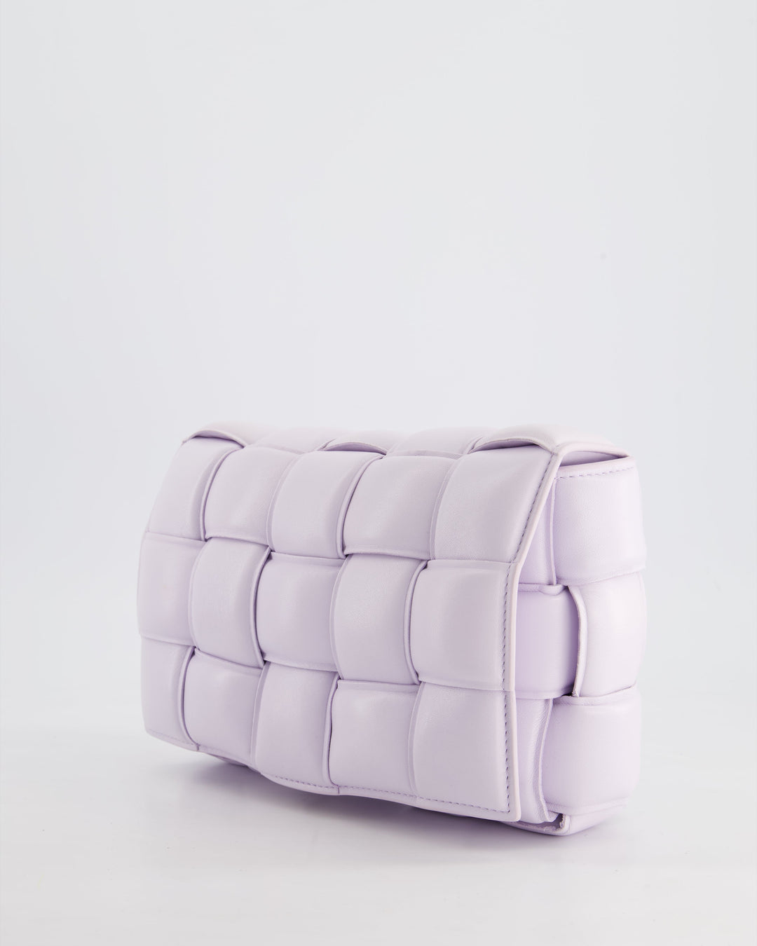 *HOT & FIRE PRICE* Top Quality Bottega Veneta Pale Lilac Padded Cassette Bag with Gold Hardware RRP £2,780