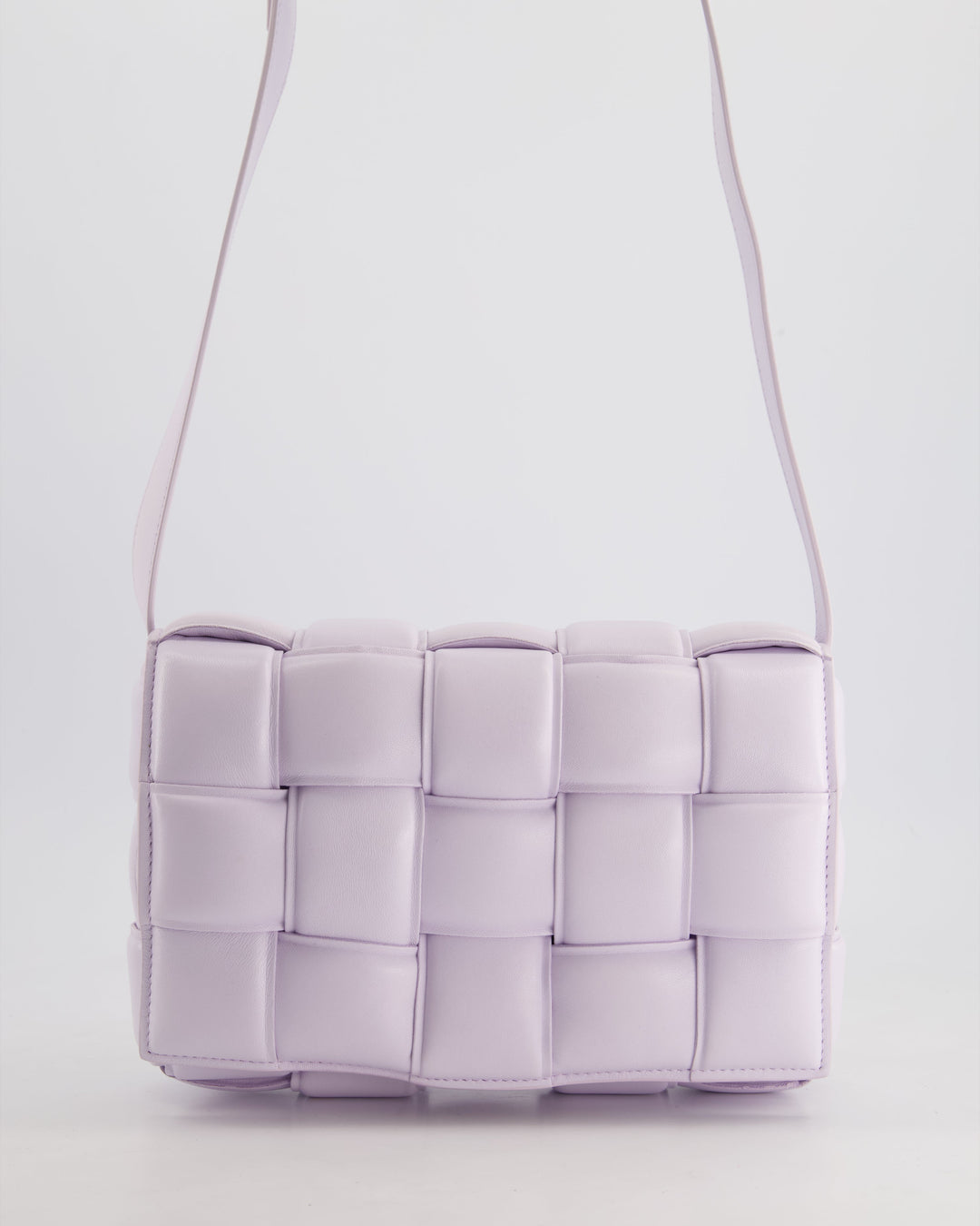 *HOT & FIRE PRICE* Top Quality Bottega Veneta Pale Lilac Padded Cassette Bag with Gold Hardware RRP £2,780