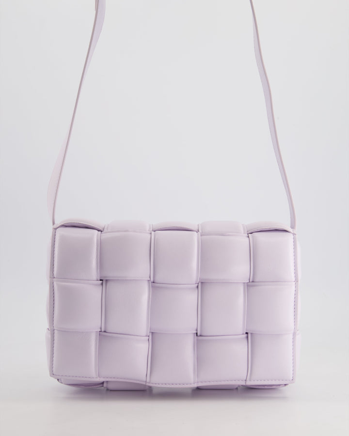 *HOT & FIRE PRICE* Top Quality Bottega Veneta Pale Lilac Padded Cassette Bag with Gold Hardware RRP £2,780
