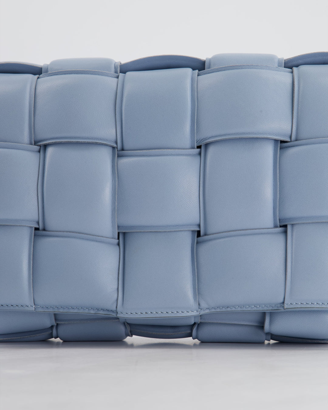 *HOT COLOUR & FIRE PRICE* Bottega veneta Sky Blue Padded Cassette Bag with Gold Hardware RRP £2,780
