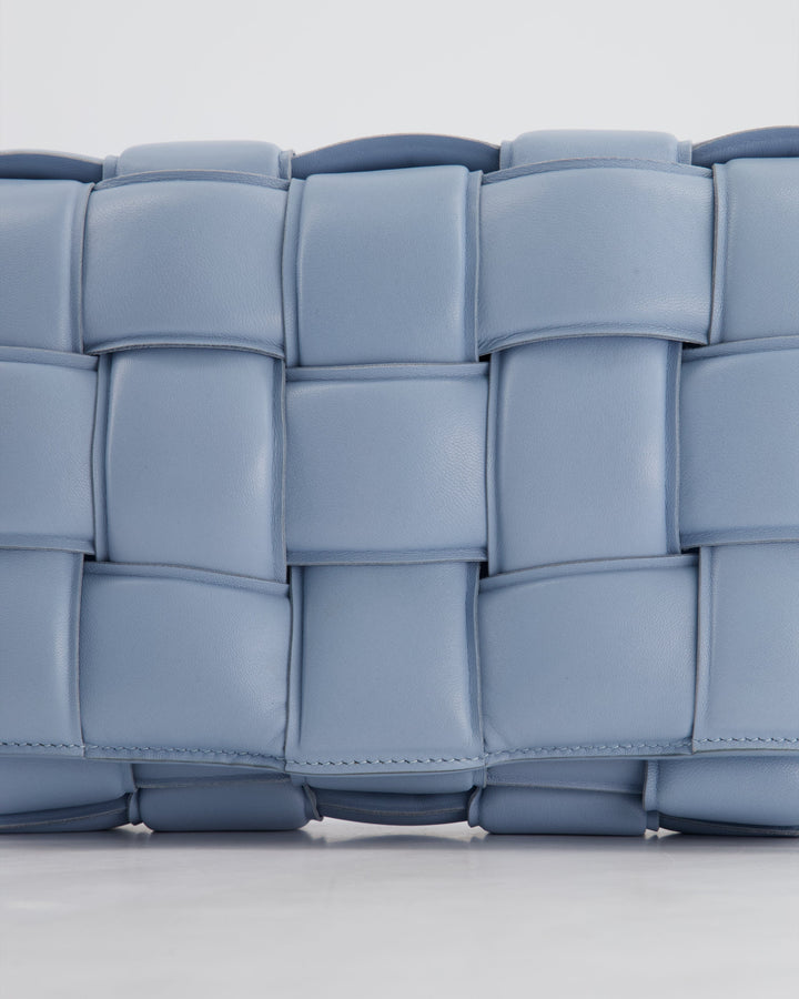 *HOT COLOUR & FIRE PRICE* Bottega veneta Sky Blue Padded Cassette Bag with Gold Hardware RRP £2,780