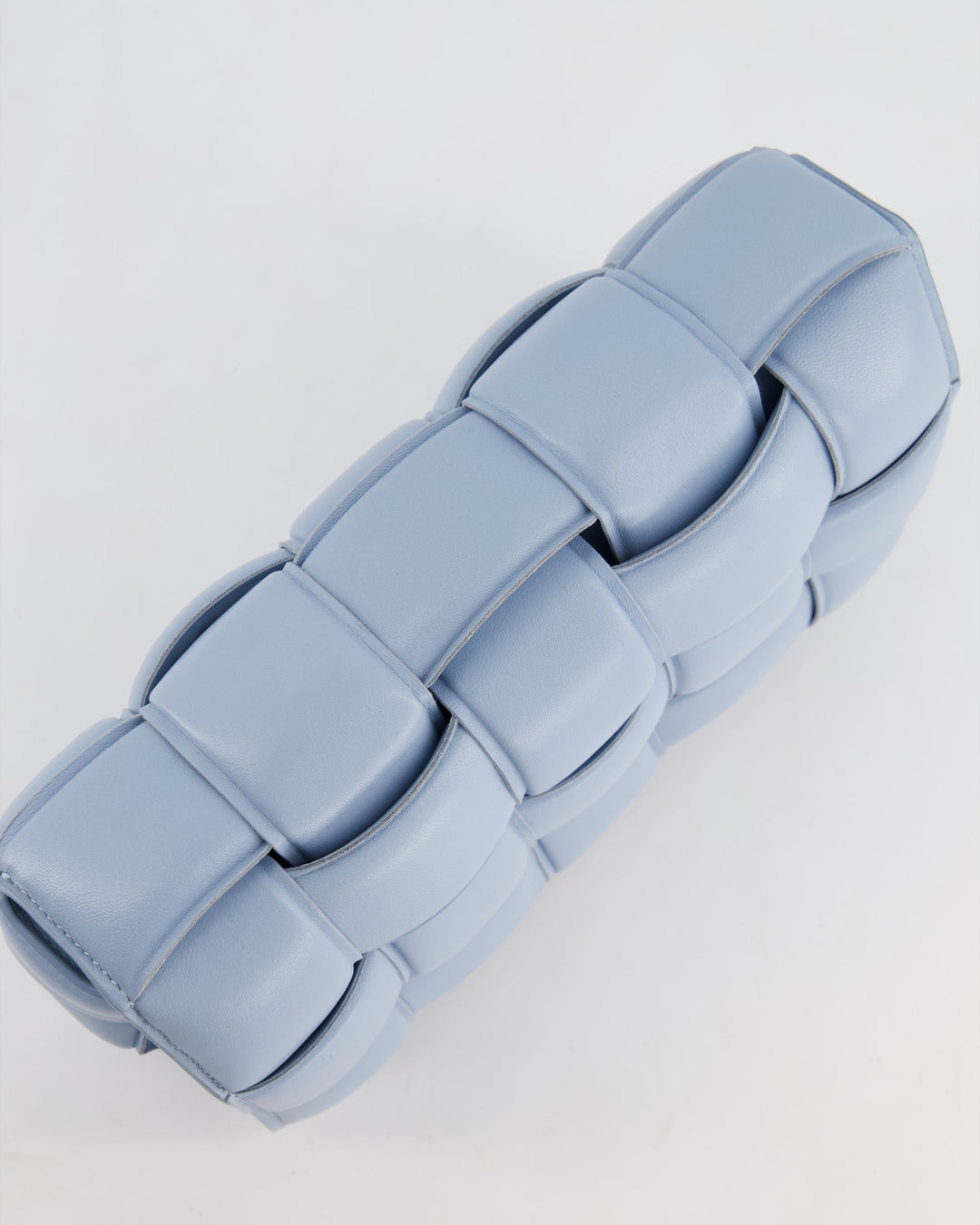 *HOT COLOUR & FIRE PRICE* Bottega veneta Sky Blue Padded Cassette Bag with Gold Hardware RRP £2,780