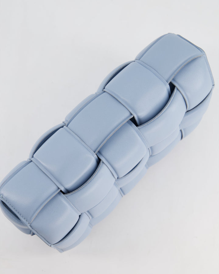 *HOT COLOUR & FIRE PRICE* Bottega veneta Sky Blue Padded Cassette Bag with Gold Hardware RRP £2,780