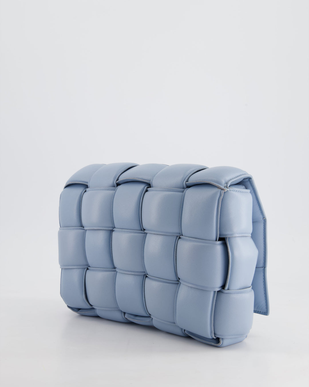 *HOT COLOUR & FIRE PRICE* Bottega veneta Sky Blue Padded Cassette Bag with Gold Hardware RRP £2,780
