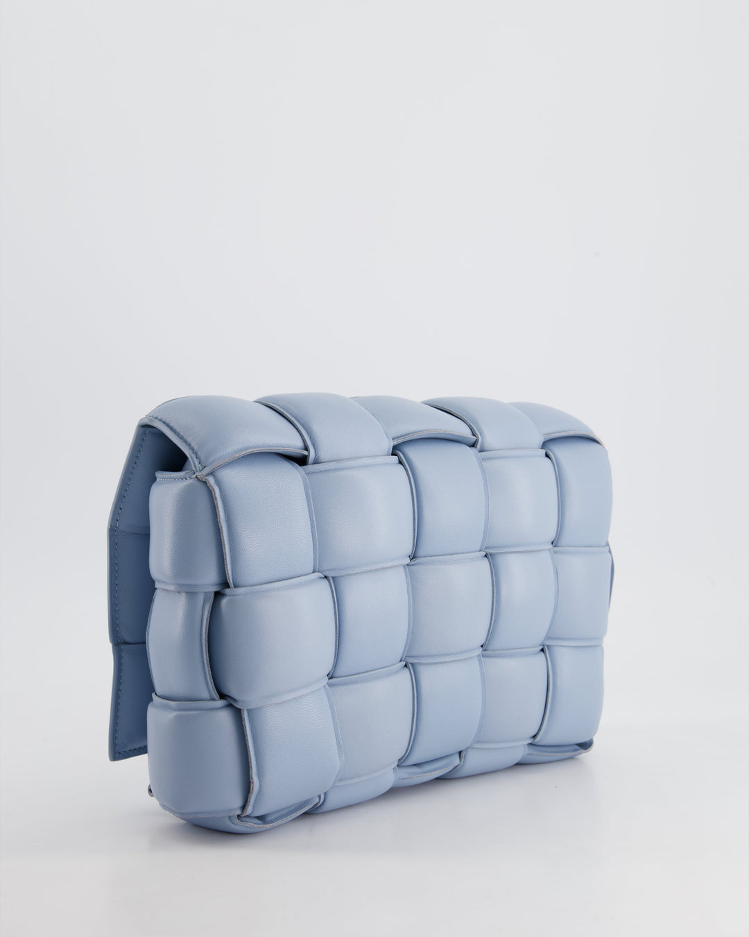 *HOT COLOUR & FIRE PRICE* Bottega veneta Sky Blue Padded Cassette Bag with Gold Hardware RRP £2,780