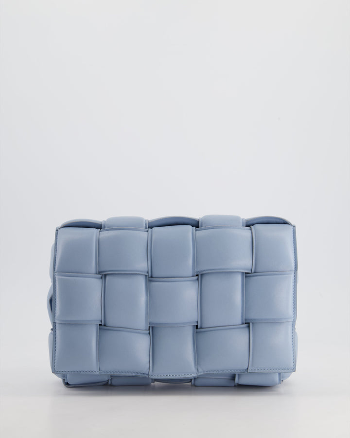 *HOT COLOUR & FIRE PRICE* Bottega veneta Sky Blue Padded Cassette Bag with Gold Hardware RRP £2,780
