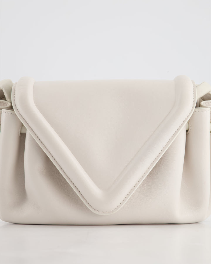 *FIRE PRICE* Top Quality Bottega Veneta White Small Beak Envelope Crossbody Bag