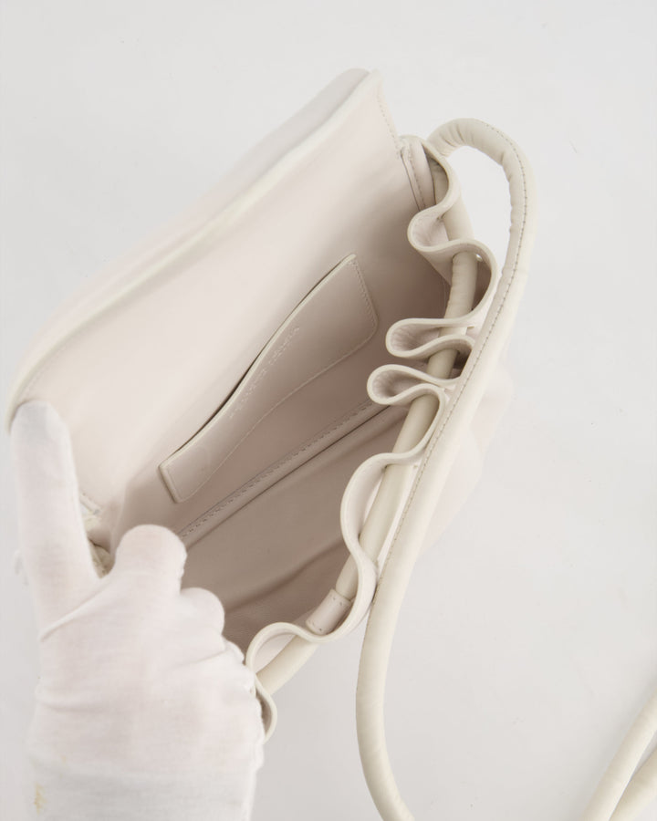 *FIRE PRICE* Bottega veneta White Small Beak Envelope Crossbody Bag