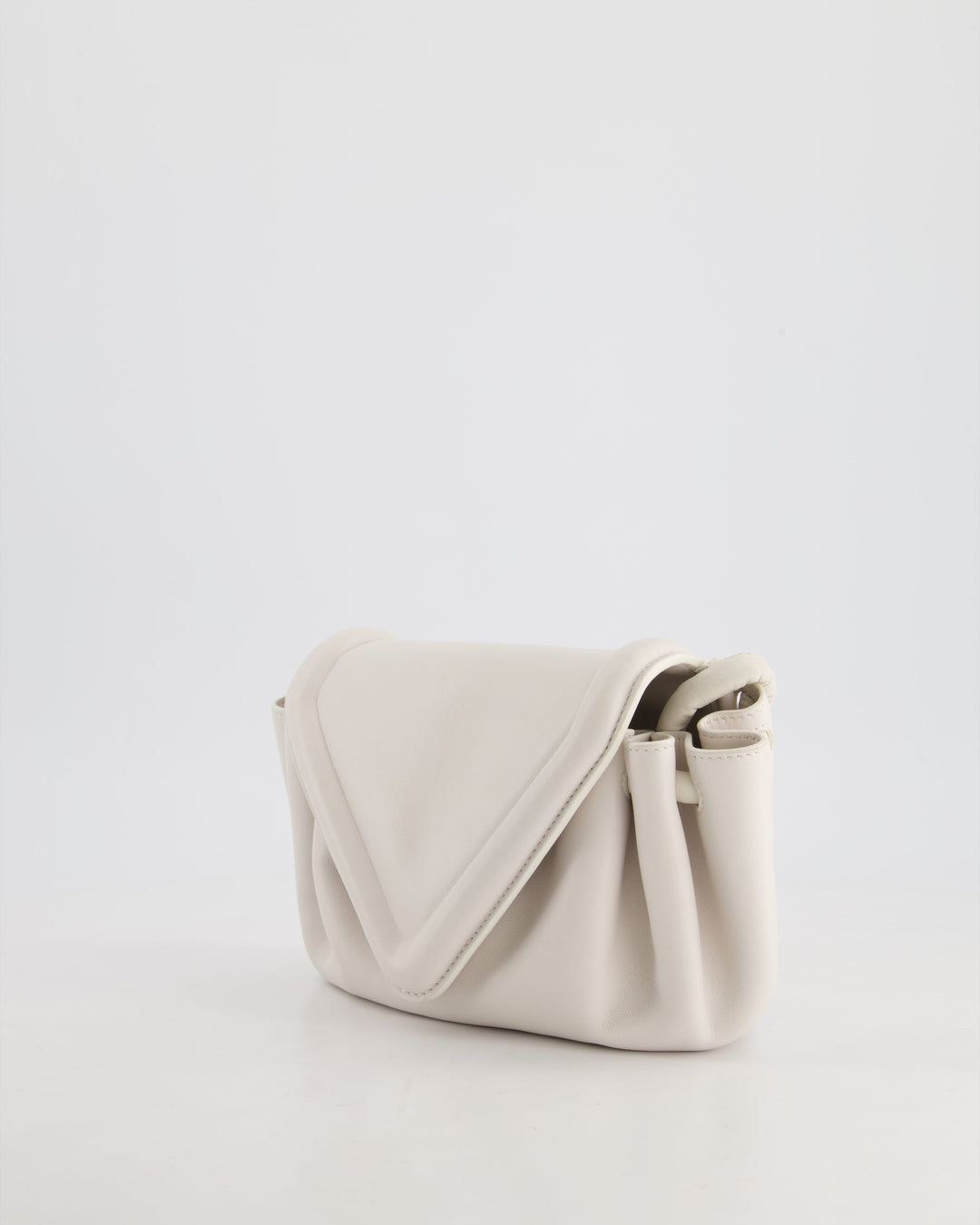 *FIRE PRICE* Top Quality Bottega Veneta White Small Beak Envelope Crossbody Bag