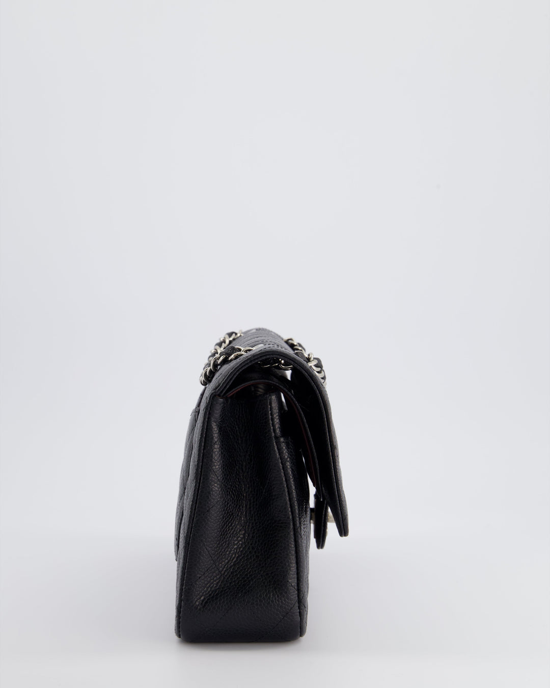 *HOT* Top Quality Chanel Medium Black Classic Double Flap Bag in Caviar Leather with Silver Hardware