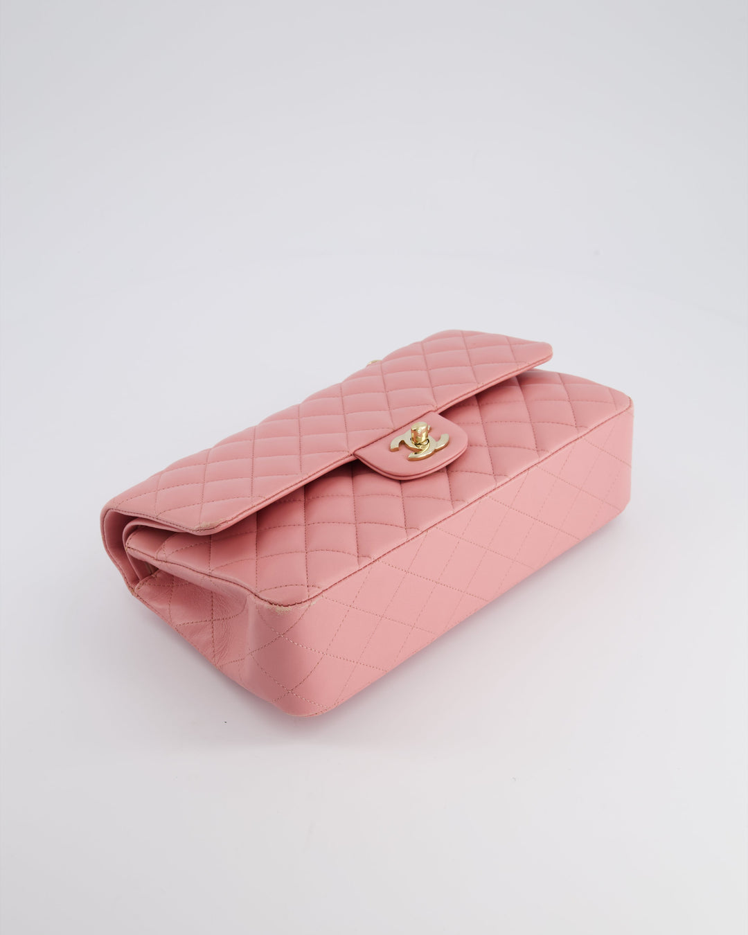 Top Quality Chanel Pink Medium Double Flap Bag in Lambskin Leather with Gold Hardware RRP ¬£8,850