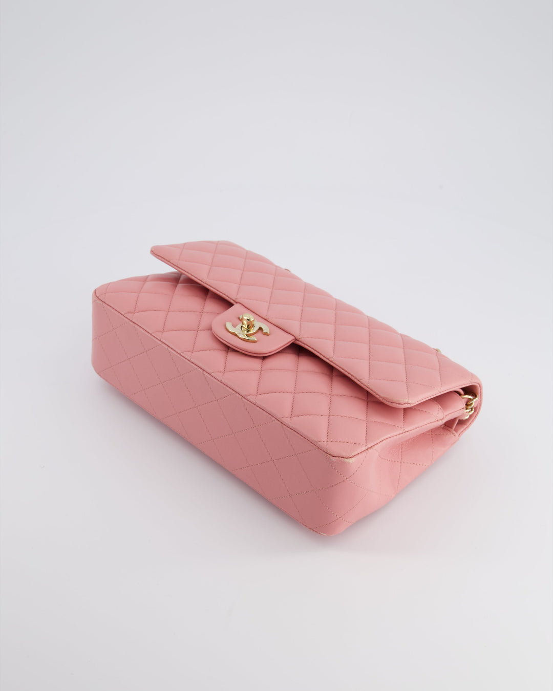 Top Quality Chanel Pink Medium Double Flap Bag in Lambskin Leather with Gold Hardware RRP ¬£8,850