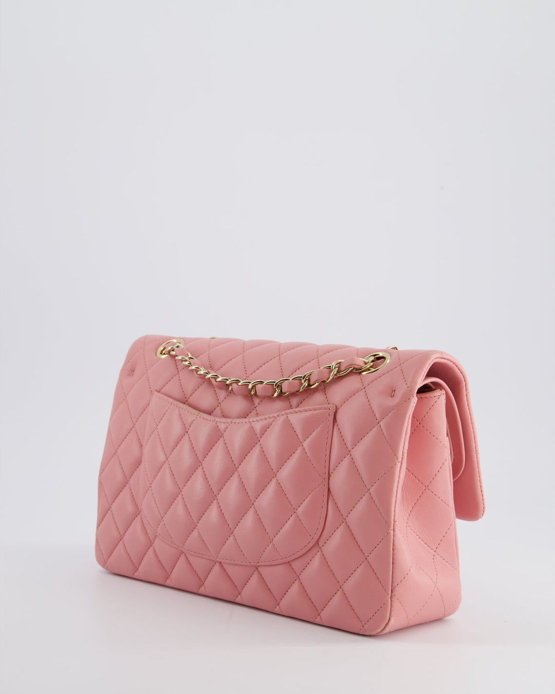 Top Quality Chanel Pink Medium Double Flap Bag in Lambskin Leather with Gold Hardware RRP ¬£8,850
