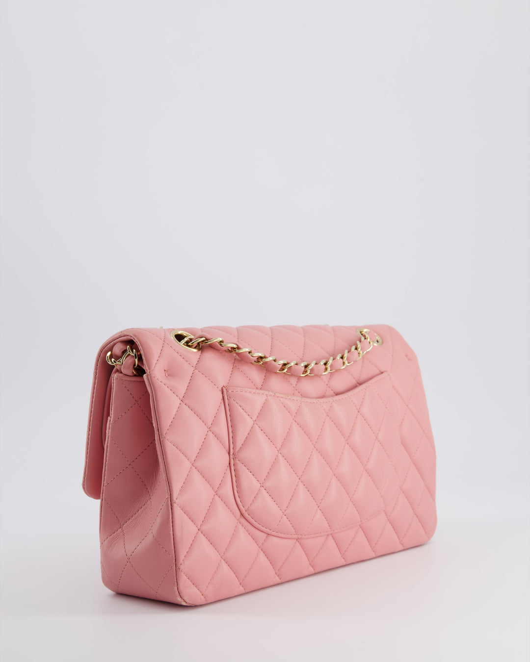 Top Quality Chanel Pink Medium Double Flap Bag in Lambskin Leather with Gold Hardware RRP ¬£8,850