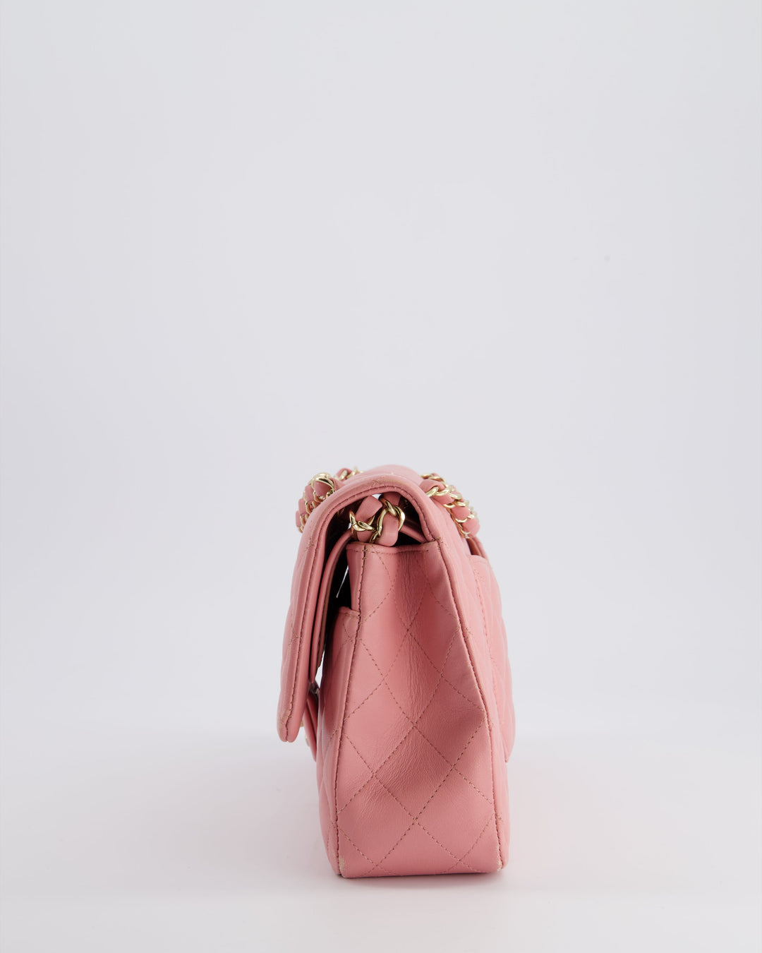 Top Quality Chanel Pink Medium Double Flap Bag in Lambskin Leather with Gold Hardware RRP ¬£8,850
