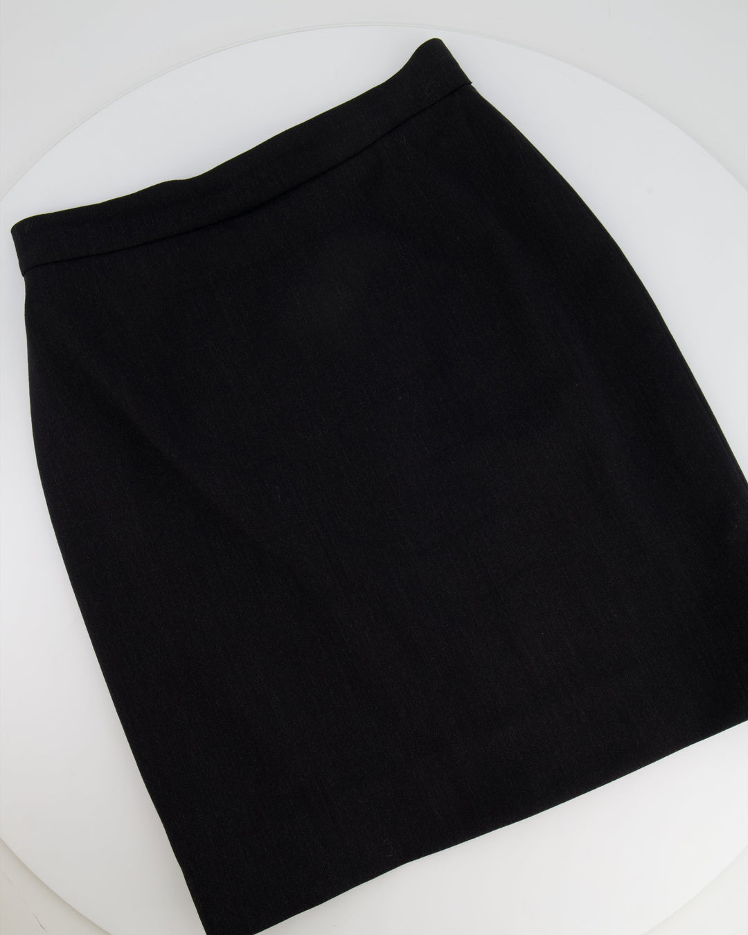 *HOT* Top Quality Chanel 1994 Vintage Black and Yellow Wool Jacket & Midi Skirt Set with CC Logo Button Details Size FR 40 (UK 12)