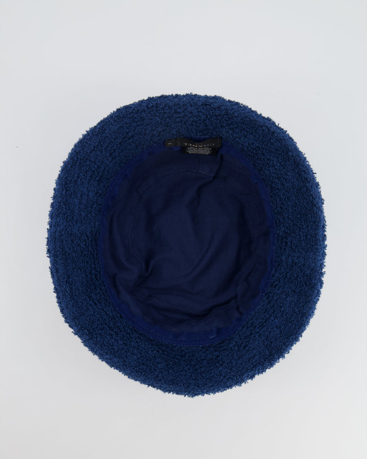 *RARE* Top Quality Chanel X Pharrell SS19 Capsule Collection Navy Hat with Crystal Embellished CC Logo Size S