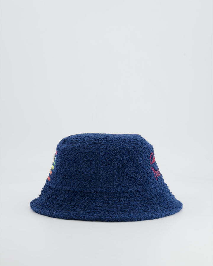 *RARE* Top Quality Chanel X Pharrell SS19 Capsule Collection Navy Hat with Crystal Embellished CC Logo Size S