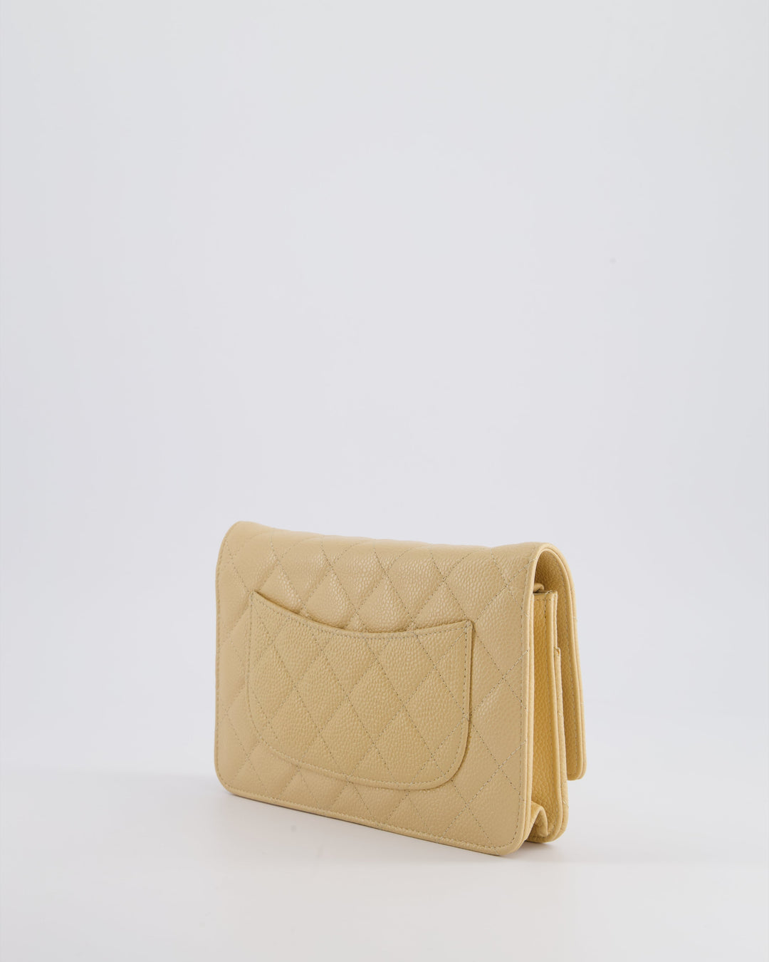 Top Quality Chanel Beige Wallet on Chain Bag in Caviar Leather with Gold Hardware