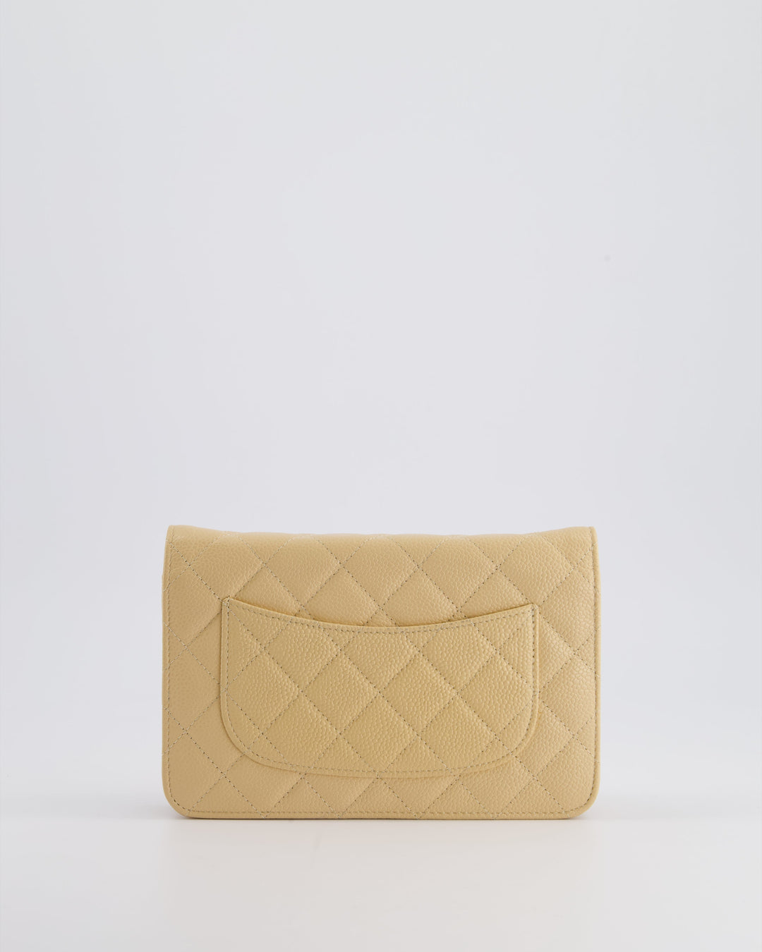 Top Quality Chanel Beige Wallet on Chain Bag in Caviar Leather with Gold Hardware