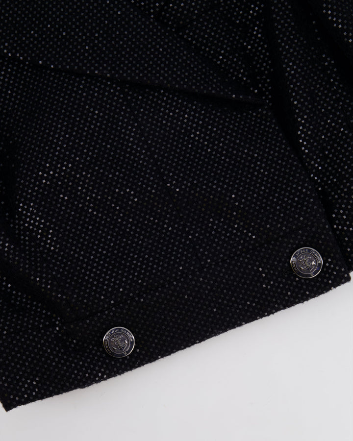 Top Quality Chanel Black Long Sleeve Embellished Jacket with Matching Jumpsuit Set Size FR 34 (UK 6)