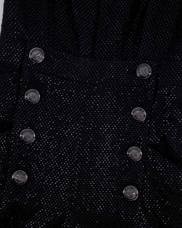 Top Quality Chanel Black Long Sleeve Embellished Jacket with Matching Jumpsuit Set Size FR 34 (UK 6)