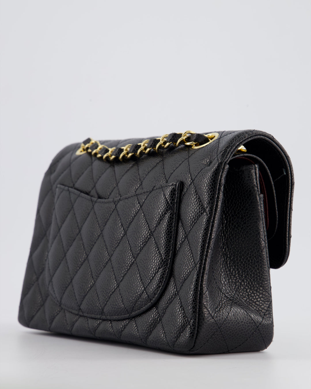 Top Quality Chanel Black Small Classic Double Flap Bag in Caviar Leather with Gold Hardware