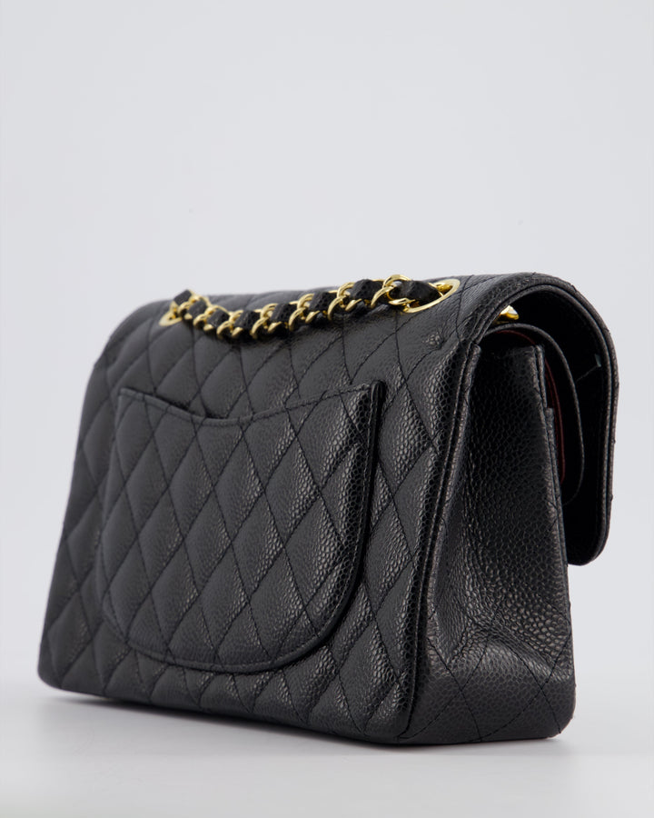 Top Quality Chanel Black Small Classic Double Flap Bag in Caviar Leather with Gold Hardware