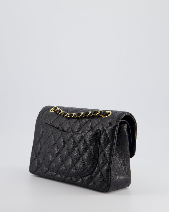 Top Quality Chanel Black Small Classic Double Flap Bag in Caviar Leather with Gold Hardware