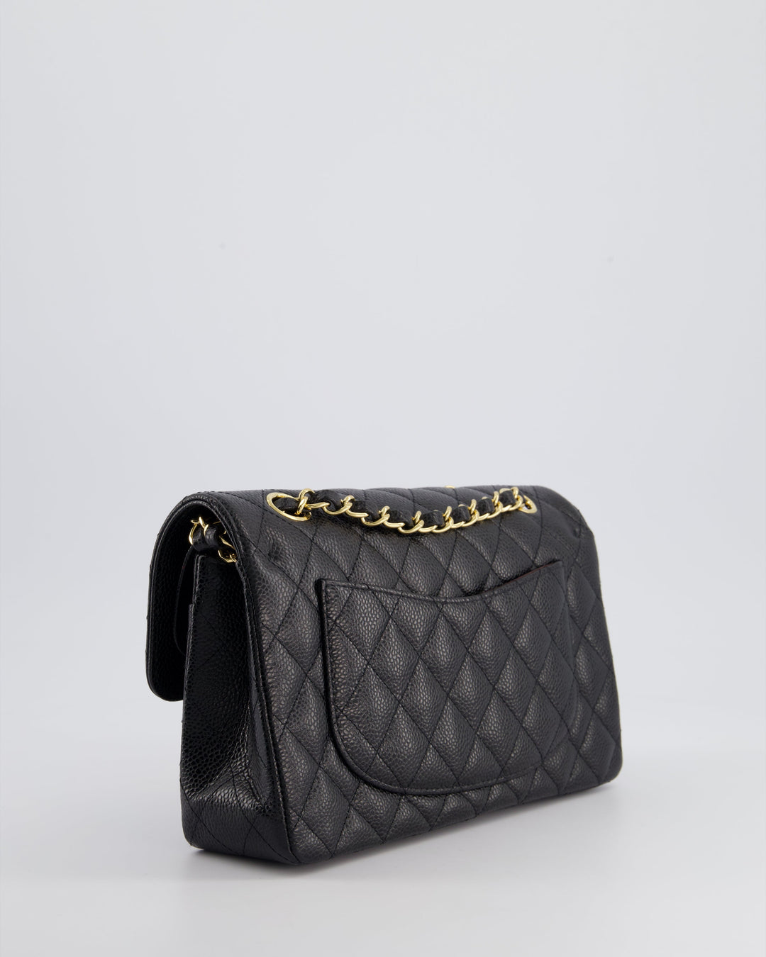 Top Quality Chanel Black Small Classic Double Flap Bag in Caviar Leather with Gold Hardware