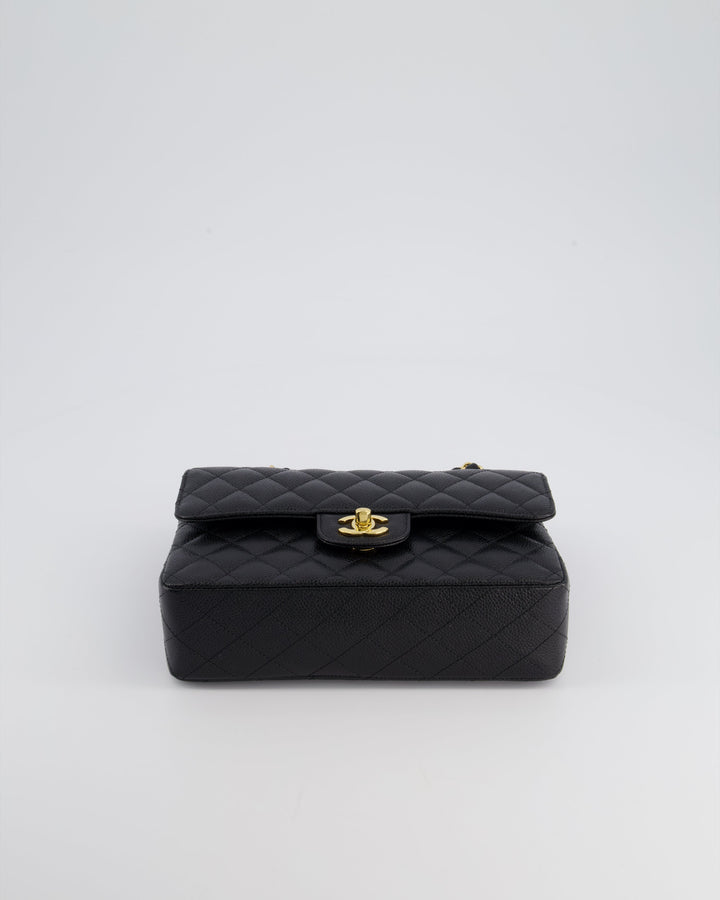 Top Quality Chanel Black Small Classic Double Flap Bag in Caviar Leather with Gold Hardware